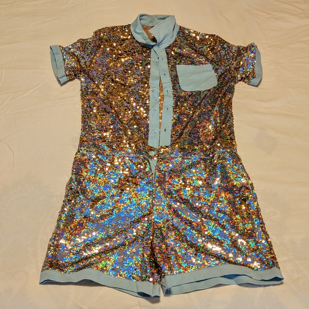 Mad Engine Sequin Romper